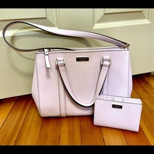 Kate Spade light purple bag/wallet set